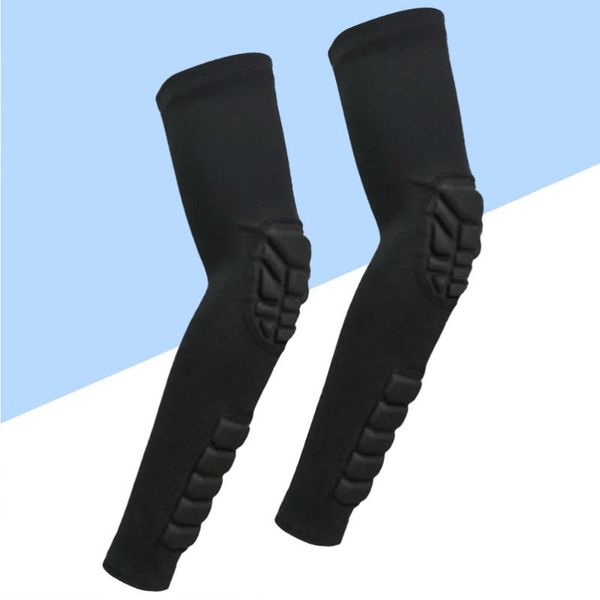 pair sports arm sleeve potable useful protective long elbow protector for outdoor playing basketball & knee pads, Black;gray
pair sports arm sleeve potable useful protective long elbow protector for outdoor playing basketball & knee pads, Black;gray