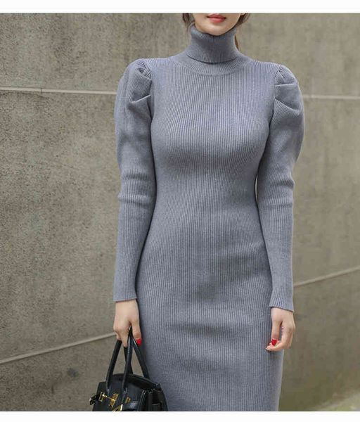 dresses good quality turtleneck elegant knitted sweater women sleeve ladies party bodycon autumn winter midi, Black;gray
dresses good quality turtleneck elegant knitted sweater women sleeve ladies party bodycon autumn winter midi, Black;gray