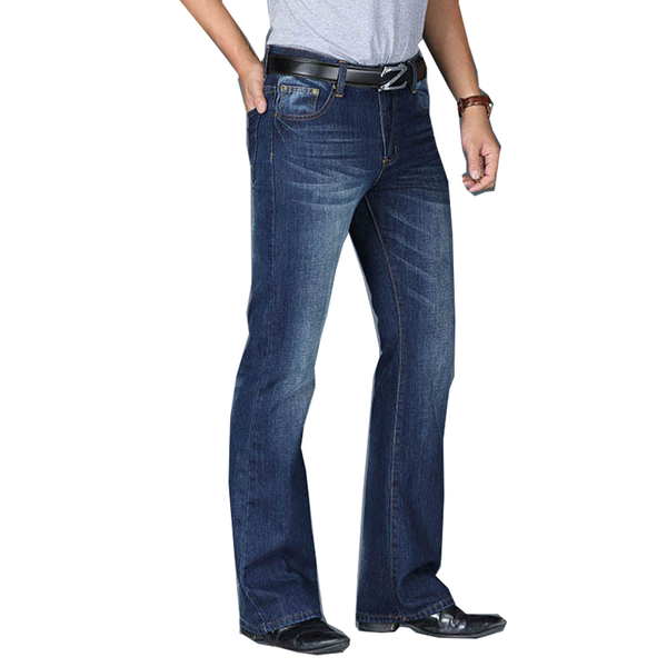 men's pants big flared jeans boot cut denim high waist classic loose gray fashion size 28-40, Black
men's pants big flared jeans boot cut denim high waist classic loose gray fashion size 28-40, Black