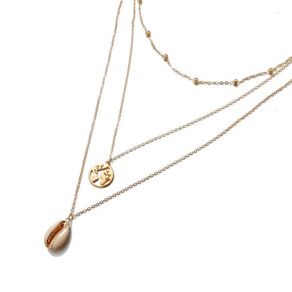 pendant necklaces fashion retro round map shell necklace big style classic multilayer boho sweater chain women jewelry accessories, Silver
pendant necklaces fashion retro round map shell necklace big style classic multilayer boho sweater chain women jewelry accessories, Silver
