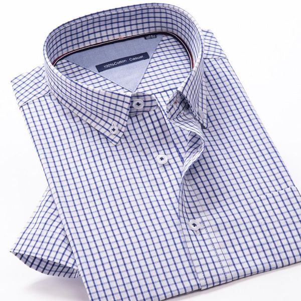 men smart casual shirts 5xl 6xl 7xl 2021 summer thin breathable short sleeve classic plaid square collar men's, White;black
men smart casual shirts 5xl 6xl 7xl 2021 summer thin breathable short sleeve classic plaid square collar men's, White;black