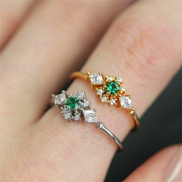 wedding rings luxury female green zircon stone ring trendy gold color thin engagement charm crystal square for women, Slivery;golden
wedding rings luxury female green zircon stone ring trendy gold color thin engagement charm crystal square for women, Slivery;golden