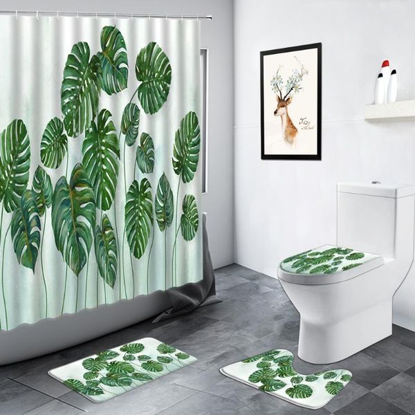 shower curtains green leaf curtain bathroom set tropical plants leaves nordic home carpet non-slip mat toilet decoration bath mats wc rug
shower curtains green leaf curtain bathroom set tropical plants leaves nordic home carpet non-slip mat toilet decoration bath mats wc rug