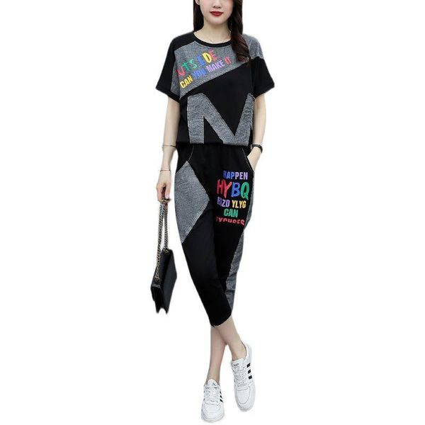 women's tracksuits casual women 's suit 2021 summer fashion temperament youthful -looking sportswear, Gray
women's tracksuits casual women 's suit 2021 summer fashion temperament youthful -looking sportswear, Gray