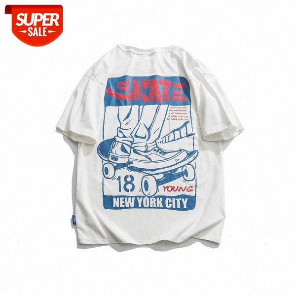 men's short-sleeved summer loose casual skateboard printing youth new country t-shirt #lm74, White;black
men's short-sleeved summer loose casual skateboard printing youth new country t-shirt #lm74, White;black