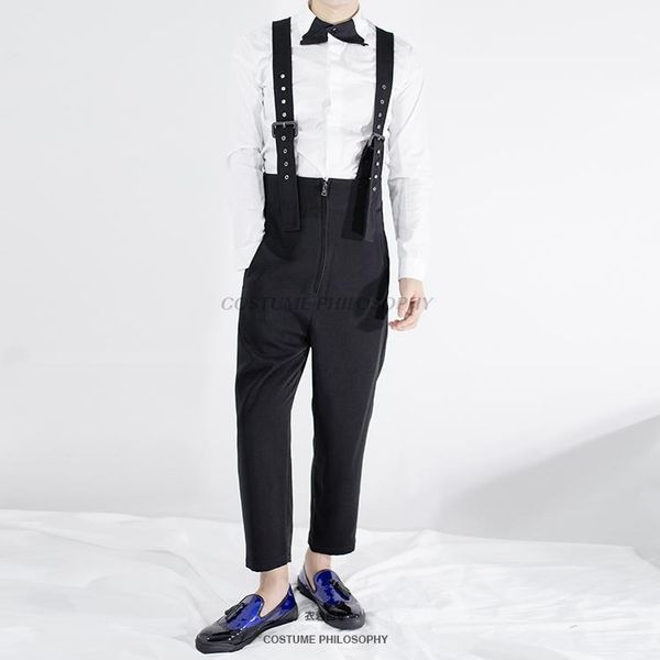 men's pants 2021 men clothing hair stylist fashion catwalk british casual bib plus size costumes 27-44, Black
men's pants 2021 men clothing hair stylist fashion catwalk british casual bib plus size costumes 27-44, Black