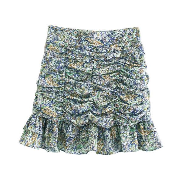 skirts fashion with ruffled pleated print mini women vintage high waist back zipper female mujer bottoms, Black
skirts fashion with ruffled pleated print mini women vintage high waist back zipper female mujer bottoms, Black