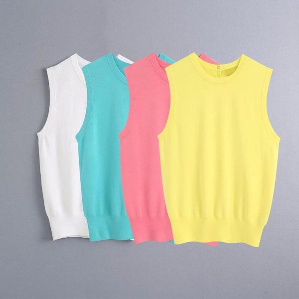 women's vests 2021 women white pink yellow blue solid buttons knitted sleeveless o-neck vest casual fashion female woman clothes, Black;white
women's vests 2021 women white pink yellow blue solid buttons knitted sleeveless o-neck vest casual fashion female woman clothes, Black;white