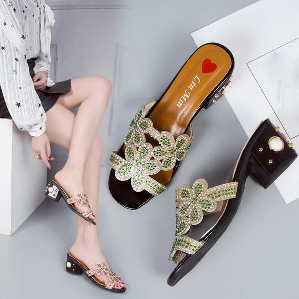 slippers high heels slipper peep toe hollow crystals party shoes women fashion slip-on flip flops bling beach slides flowers open, Black
slippers high heels slipper peep toe hollow crystals party shoes women fashion slip-on flip flops bling beach slides flowers open, Black