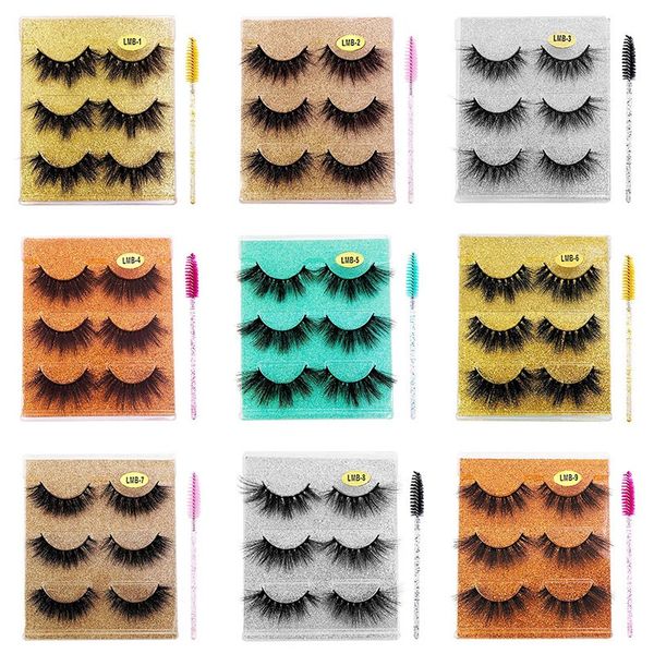 thick curly 3 pairs mink false eyelashes set natural long soft & vivid reusable handmade 3d fake lashes extensions eyes makeup for women bea
thick curly 3 pairs mink false eyelashes set natural long soft & vivid reusable handmade 3d fake lashes extensions eyes makeup for women bea