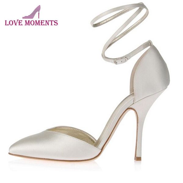 women white satin high heels bridal shoes custom handmade elegant evening party pointed toe ankle straps prom dress, Black
women white satin high heels bridal shoes custom handmade elegant evening party pointed toe ankle straps prom dress, Black