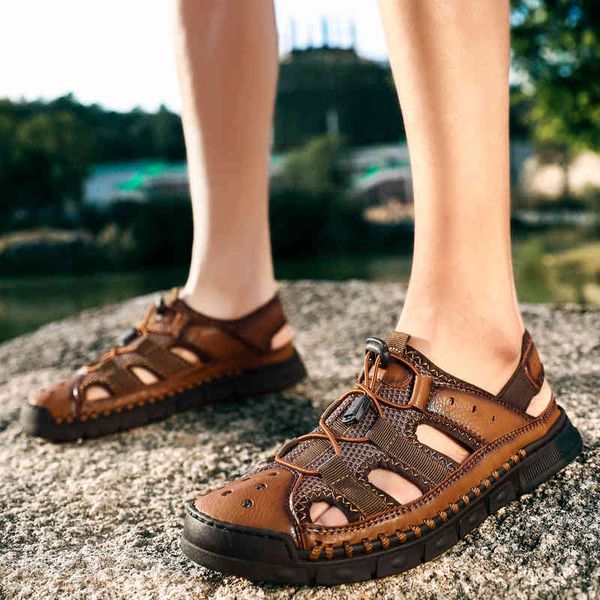 slippers genuine leather men sandals outdoor fashion summer beach sandalias man slippers outdoor casual sneakers big size 48 1i43, Black
slippers genuine leather men sandals outdoor fashion summer beach sandalias man slippers outdoor casual sneakers big size 48 1i43, Black