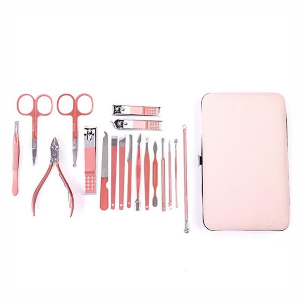 nail art kits multi directional cleaning tool professional manicure set pedicure foot tongs stainless steel scissors portable
