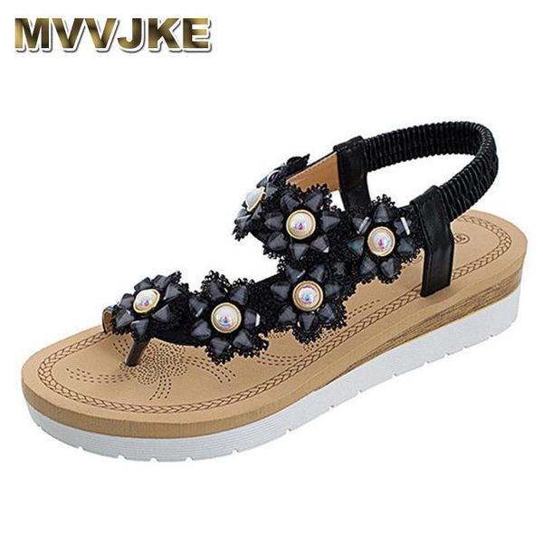 bohemia flower pearl toe clip pu gladiator sandals woman elastic back band shoes women flowers pearls wedges sandalias, Black
bohemia flower pearl toe clip pu gladiator sandals woman elastic back band shoes women flowers pearls wedges sandalias, Black