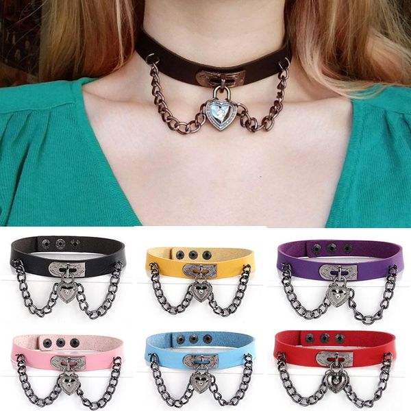 chokers 2021 fashion cosplay harajuku punk rock gothic necklace pu leather spike collar chain choker body accessories, Golden;silver
chokers 2021 fashion cosplay harajuku punk rock gothic necklace pu leather spike collar chain choker body accessories, Golden;silver