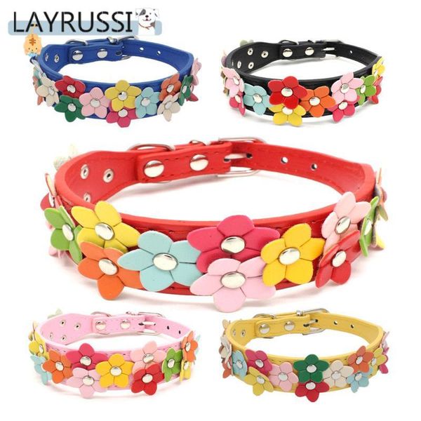 cat collars & leads layrussi cute flower colorful pu pet collar chain for dog adjustable buckle po props accessories
cat collars & leads layrussi cute flower colorful pu pet collar chain for dog adjustable buckle po props accessories