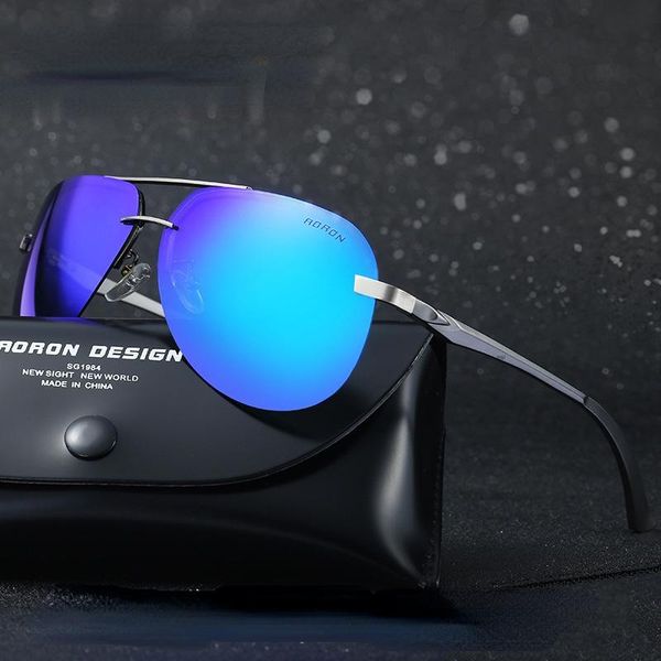 sunglasses fashion men's polarized men women driving pilot vintage sun glasses rimless designer male black mirror color eyewear, White;black
sunglasses fashion men's polarized men women driving pilot vintage sun glasses rimless designer male black mirror color eyewear, White;black