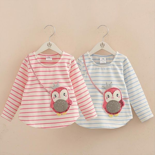 children penguin spring autumn 2 10 years old kids clothes long sleeve o neck strip girl t shirt, Blue
children penguin spring autumn 2 10 years old kids clothes long sleeve o neck strip girl t shirt, Blue