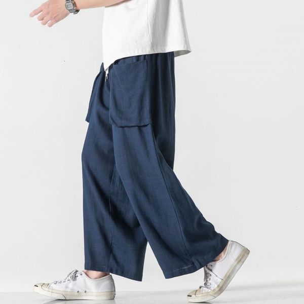men's pants mrgb 2021 summer men chinese style casual baggy ankle-length cotton linen hanfu wide leg trousers vintage man, Black
men's pants mrgb 2021 summer men chinese style casual baggy ankle-length cotton linen hanfu wide leg trousers vintage man, Black