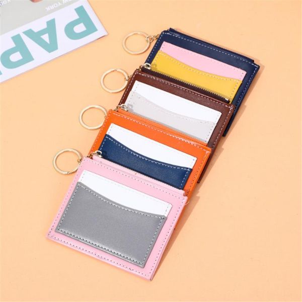 card holders mini purse pu leather bag name organizer lady wallet multi-card position business holder men/wome, Brown;gray
card holders mini purse pu leather bag name organizer lady wallet multi-card position business holder men/wome, Brown;gray