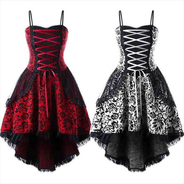 sale plus size vintage lace women dress layered dip hem sleeveless bandage corset cosplay club party fashion, Black;gray
sale plus size vintage lace women dress layered dip hem sleeveless bandage corset cosplay club party fashion, Black;gray