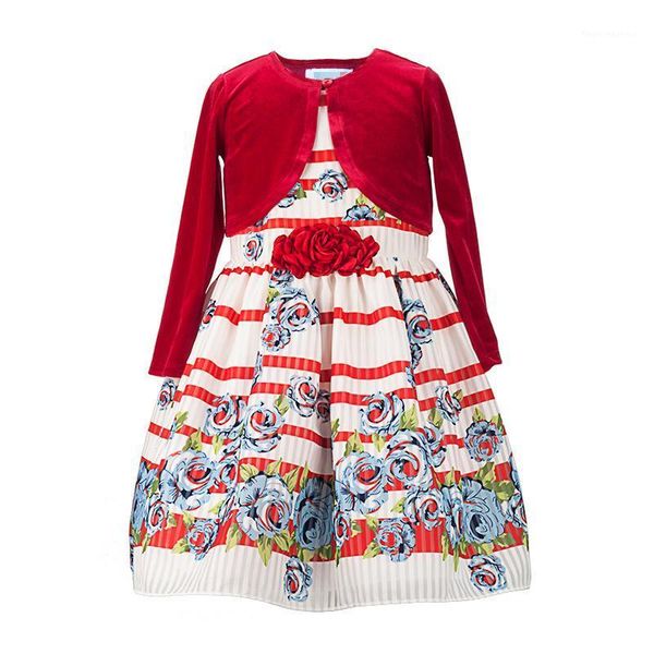 girl's dresses yatheen baby and little girls floral fit-and-flare dress velet cardigan set kids party1, Red;yellow
girl's dresses yatheen baby and little girls floral fit-and-flare dress velet cardigan set kids party1, Red;yellow