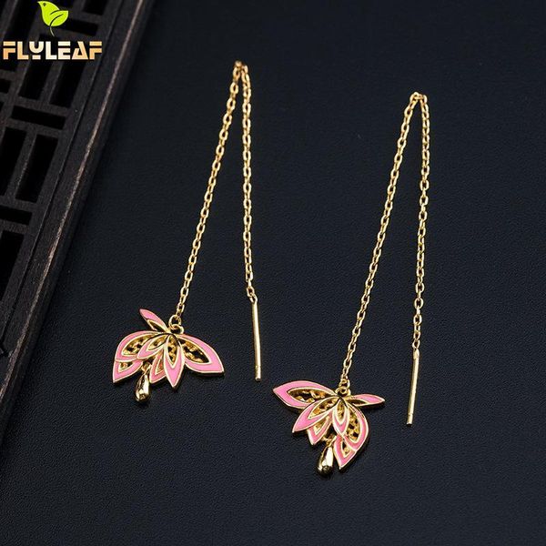 dangle & chandelier 18k gold enamel lotus flower long tassel earrings for women 925 sterling silver original chinese style female vintage je
dangle & chandelier 18k gold enamel lotus flower long tassel earrings for women 925 sterling silver original chinese style female vintage je