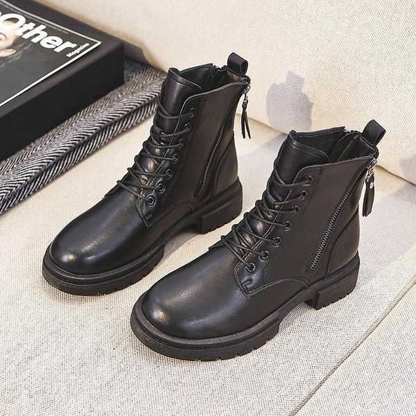 2021 fashion pu leather women's ankle motorcycle vintage retro side zipper chunky high heels winter snow boots shoes woman, Black
2021 fashion pu leather women's ankle motorcycle vintage retro side zipper chunky high heels winter snow boots shoes woman, Black