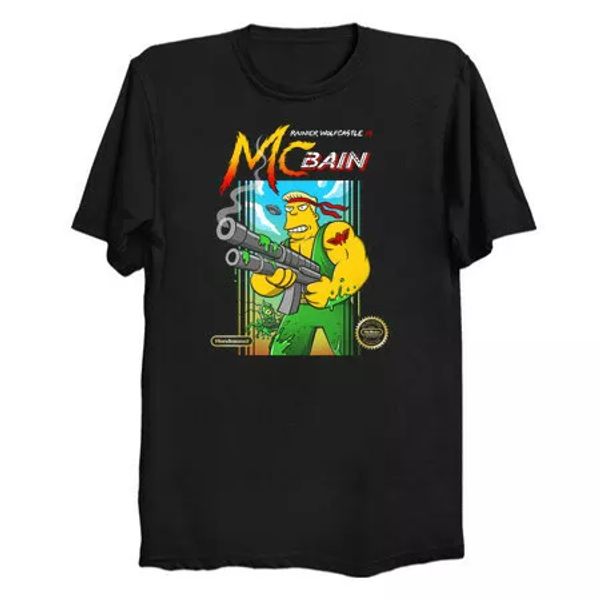 mccontra mcbain rainier wolfcastle hobby relax action cartoon funny black tshirt, White;black
mccontra mcbain rainier wolfcastle hobby relax action cartoon funny black tshirt, White;black