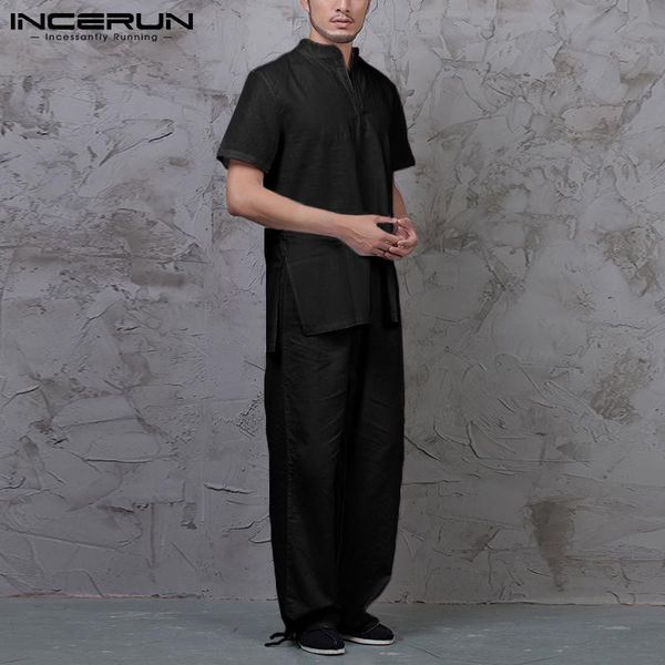 men's tracksuits summer men sets streetwear cotton solid color vintage stand collar shirt long pants 2021 casual suits 2 pieces s-5xl i, Gray
men's tracksuits summer men sets streetwear cotton solid color vintage stand collar shirt long pants 2021 casual suits 2 pieces s-5xl i, Gray