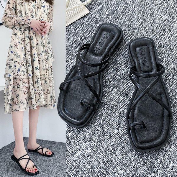 slippers 2021 summer brief flip flops casual flats sandals women outside holiday beach shoes, Black
slippers 2021 summer brief flip flops casual flats sandals women outside holiday beach shoes, Black
