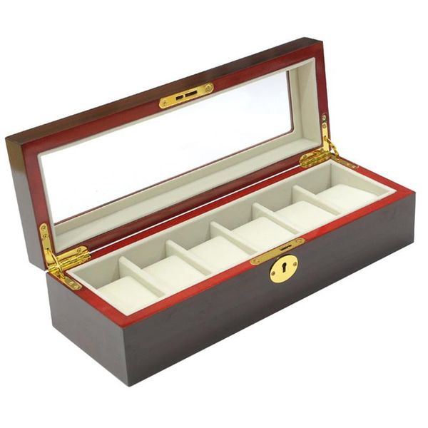watch boxes & cases 6 slots wooden display case, glass ed case jewelry organizer, Black;blue
watch boxes & cases 6 slots wooden display case, glass ed case jewelry organizer, Black;blue