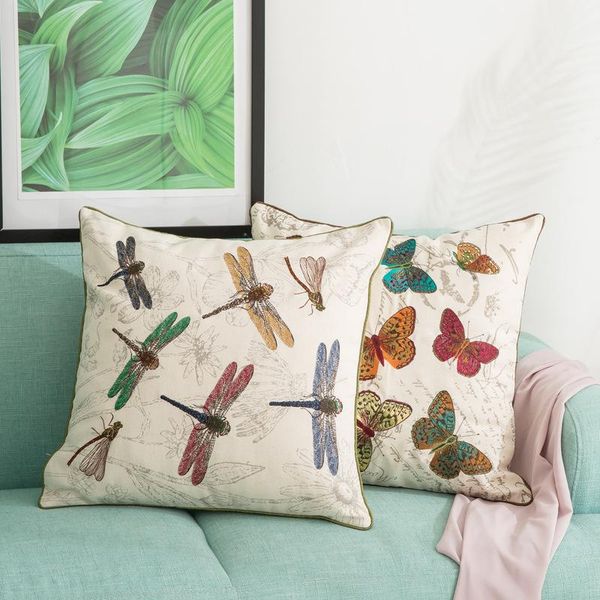 cushion/decorative pillow 45x45cm dragonfly/butterfly embroidered cushion cover case cotton linen for backrest
cushion/decorative pillow 45x45cm dragonfly/butterfly embroidered cushion cover case cotton linen for backrest