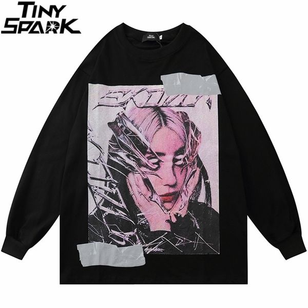 hip hop long sleeve t-shirt mens weird girl print t-shirt streetwear harajuku cotton tees loose casual hipster black 210409, White;black
hip hop long sleeve t-shirt mens weird girl print t-shirt streetwear harajuku cotton tees loose casual hipster black 210409, White;black