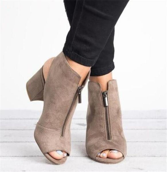 dress shoes women's sandals faux suede leather casual open peep toe high heels zipper fashion square rubber black for women size 34-43
dress shoes women's sandals faux suede leather casual open peep toe high heels zipper fashion square rubber black for women size 34-43