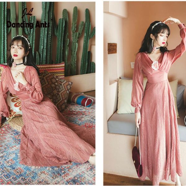 autumn women solid dress a-line v-neck mid-calf long puff sleeve high waist appliques french chiffon woman vintage dresses casual, Black;gray
autumn women solid dress a-line v-neck mid-calf long puff sleeve high waist appliques french chiffon woman vintage dresses casual, Black;gray