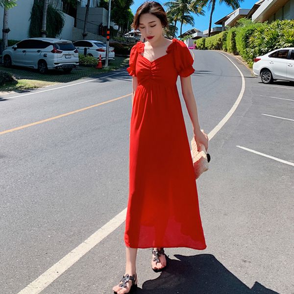women chiffon dress summer fashion female vintage short sleeve solid holiday bohemian maxi beach vestidos 210423, Black;gray
women chiffon dress summer fashion female vintage short sleeve solid holiday bohemian maxi beach vestidos 210423, Black;gray