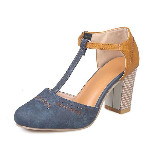 women t-strap sandals summer shoes woman mixed colors pointed toe pumps high heels plus size 35-43, Black
women t-strap sandals summer shoes woman mixed colors pointed toe pumps high heels plus size 35-43, Black