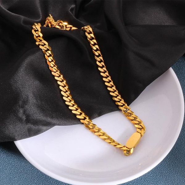 pendant necklaces stainless steel necklace for women gold thick chain choker square jewelry, Silver
pendant necklaces stainless steel necklace for women gold thick chain choker square jewelry, Silver