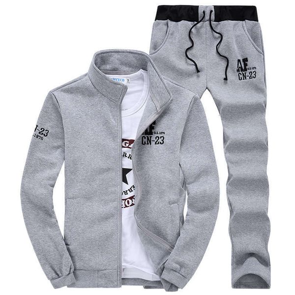men's autumn spring tracksuits fashion korean casual cardigan, sweater and trousers sportswear suit, Gray
men's autumn spring tracksuits fashion korean casual cardigan, sweater and trousers sportswear suit, Gray