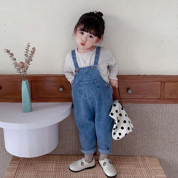 children overalls girls denim pants spring boys all match jeans toddler kids loose, Blue
children overalls girls denim pants spring boys all match jeans toddler kids loose, Blue