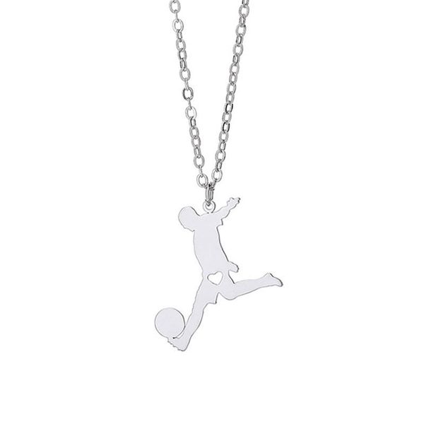 pendant necklaces elfin 2021 trendy stainless steel football player necklace sports sport jewellery gift, Silver
pendant necklaces elfin 2021 trendy stainless steel football player necklace sports sport jewellery gift, Silver