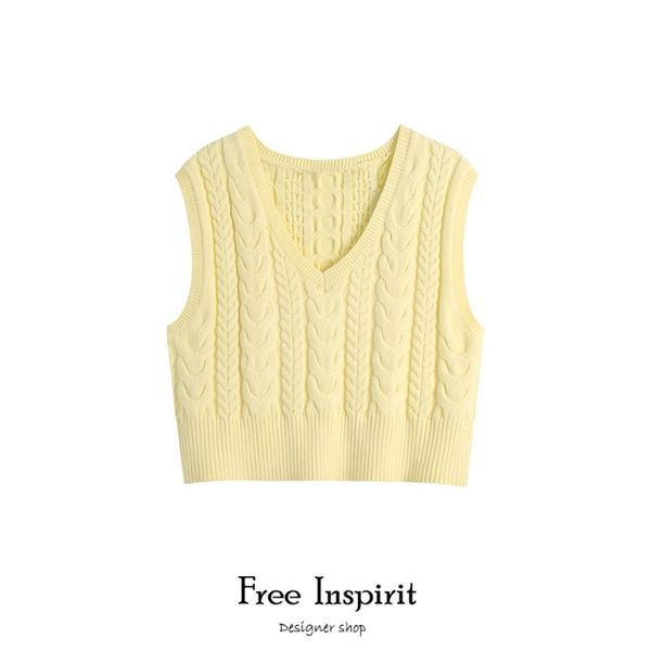 women's sweaters 2021inspirit arrival lady casual fashion matching v-neck 8 strands twist sleeveless short spring/autumn vest, White;black
women's sweaters 2021inspirit arrival lady casual fashion matching v-neck 8 strands twist sleeveless short spring/autumn vest, White;black