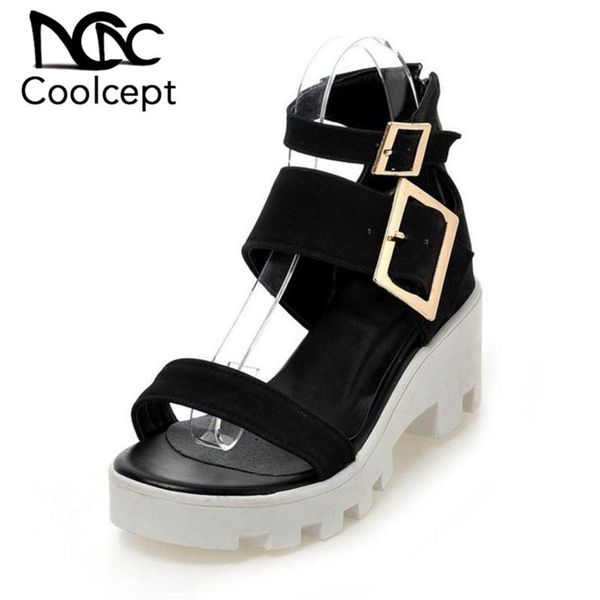 coolcept women buckle high heel sandals open toe leisure zipper summer daily vacation beach shoes size 33-43, Black
coolcept women buckle high heel sandals open toe leisure zipper summer daily vacation beach shoes size 33-43, Black