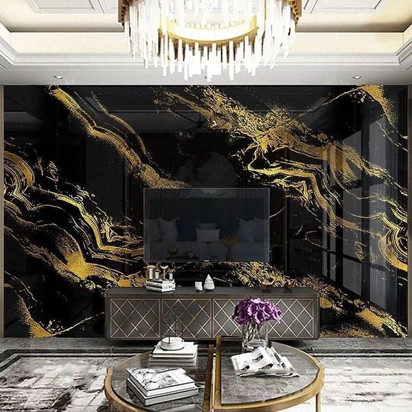 custom po self adhesive wallpaper home decor 3d black gold imitation marble modern living room bedroom tv background mural wallpapers
custom po self adhesive wallpaper home decor 3d black gold imitation marble modern living room bedroom tv background mural wallpapers