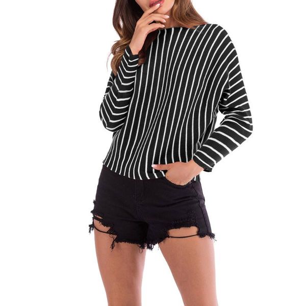 women's sweaters sagace female korean clothing for women loose wild striped student sweater sweaterspullover fashion, White;black
women's sweaters sagace female korean clothing for women loose wild striped student sweater sweaterspullover fashion, White;black
