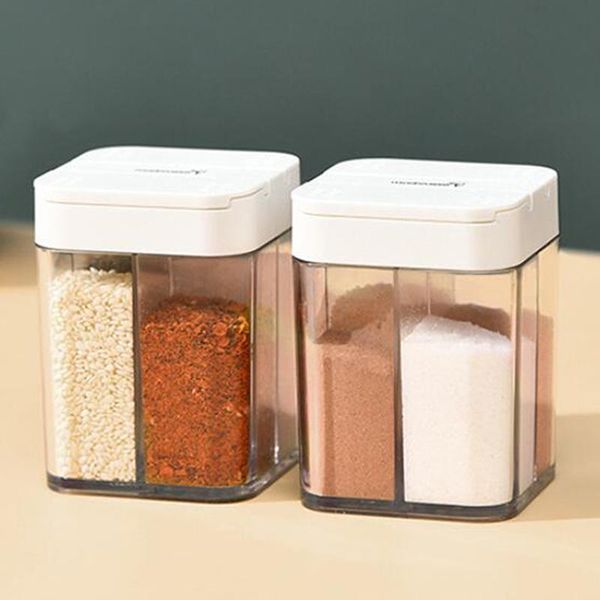 storage bottles & jars 1pc seasoning box plastic transparent 4 grid pepper spice shaker salt jar condiment bottle kitchen gadgets
storage bottles & jars 1pc seasoning box plastic transparent 4 grid pepper spice shaker salt jar condiment bottle kitchen gadgets