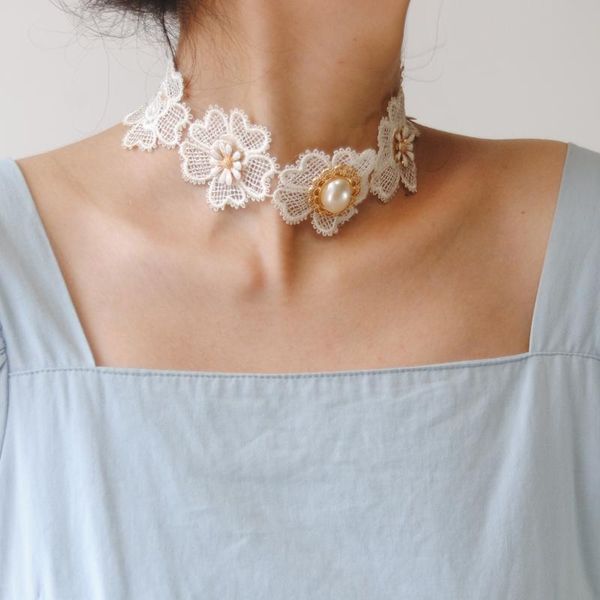 chokers white flowers lace necklace & women choker accessories elegant statement gothic lady party jewelry, Golden;silver
chokers white flowers lace necklace & women choker accessories elegant statement gothic lady party jewelry, Golden;silver