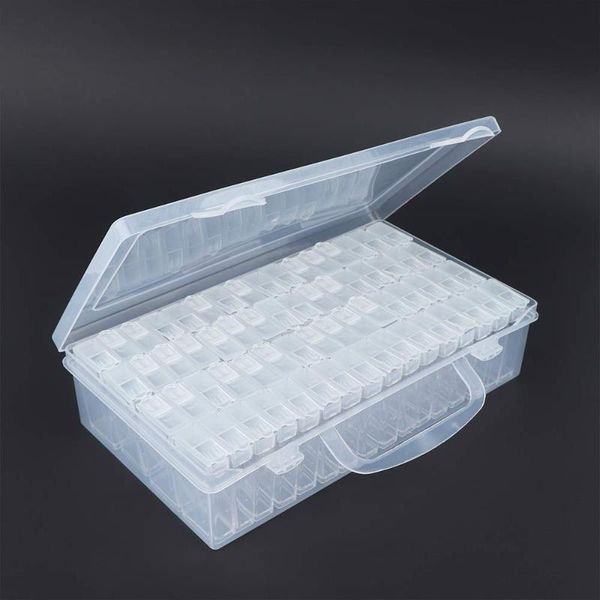 storage boxes & bins 1 pc 64 slots diamond embroidery painting transparent plastic box jewelry craft bead tool
storage boxes & bins 1 pc 64 slots diamond embroidery painting transparent plastic box jewelry craft bead tool