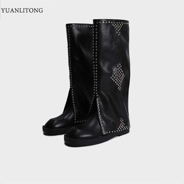 2021 winter fashion niche pants boots martin knight women's high tube thick bottom thin boots, Black
2021 winter fashion niche pants boots martin knight women's high tube thick bottom thin boots, Black